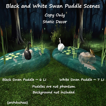Second Life Marketplace - {archduchess} Swan Pond Puddles